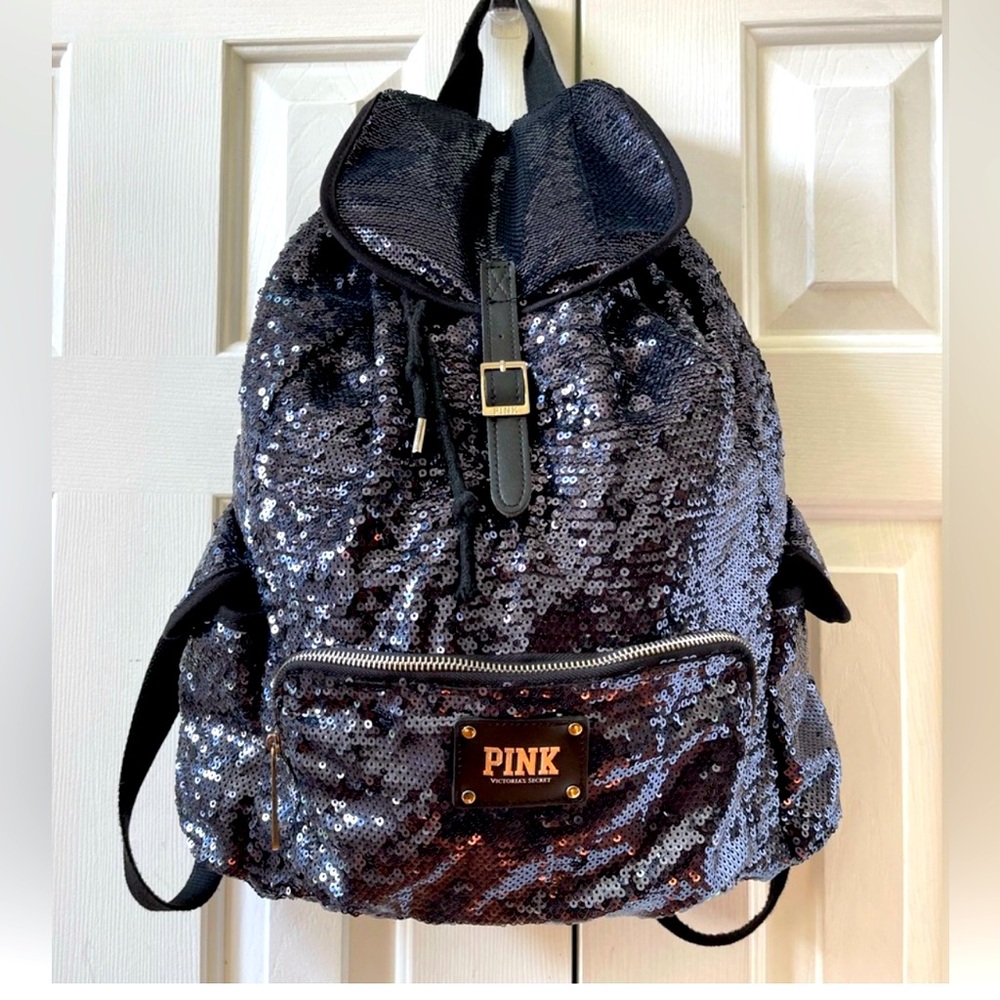 EUC Pink backpack sequin